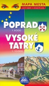 obálka: Poprad 1:8 000 Vysoké Tatry1:10 000
