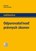 obálka: Odporovateľnosť právnych úkonov