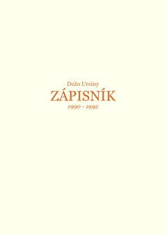 obálka: Zápisník 1990 - 1992