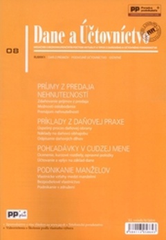 obálka: Dane a účtovníctvo 8/2014