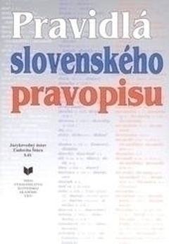 obálka: Pravidlá slovenského pravopisu