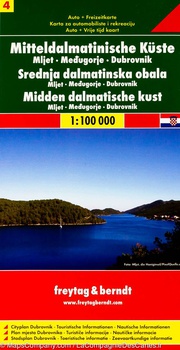 obálka: Dalmátske pobrežie, Dubrovník, Medžugorie 1:100 000 automapa