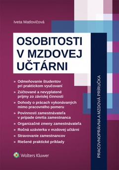 obálka: Osobitosti v mzdovej učtárni