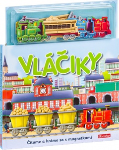 obálka: Vláčiky - Knižka s magnetkami