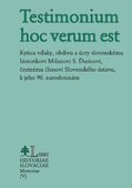 obálka: Testimonium hoc verum est